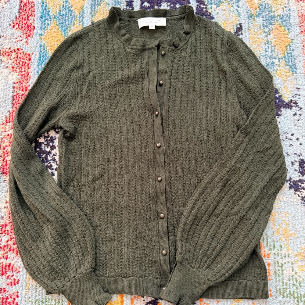 Sezan Louis Cable-Knit Button Cardigan size XS - Picture 7 of 7